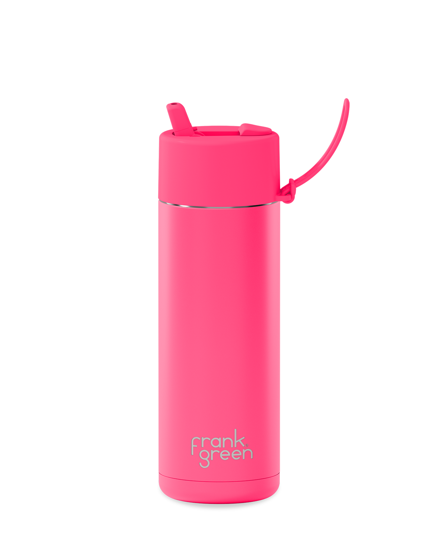 Ceramic Reusable Bottle Neon Pink