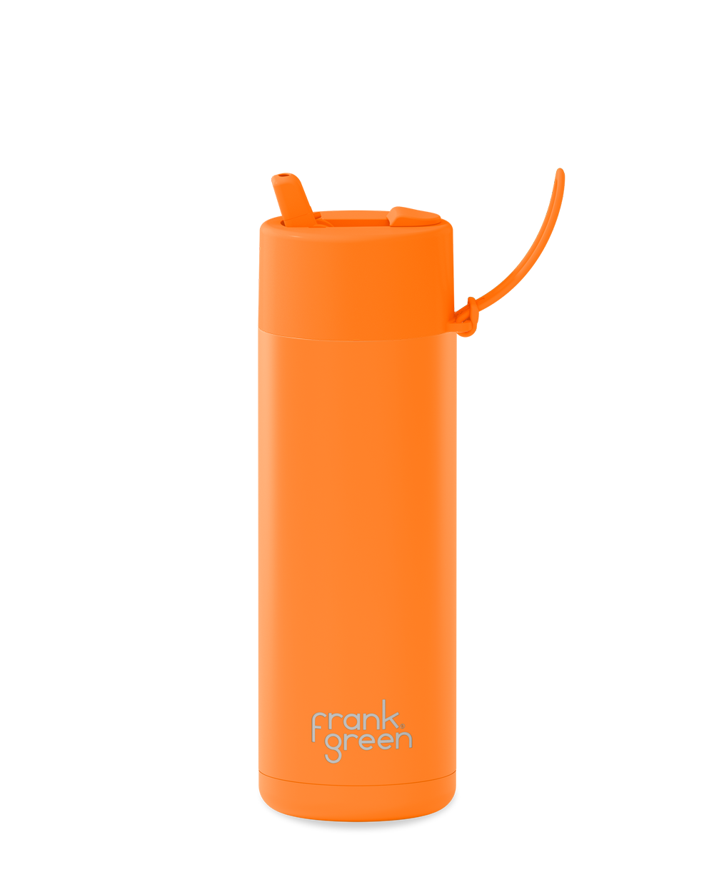 Ceramic Reusable Bottle Neon Orange