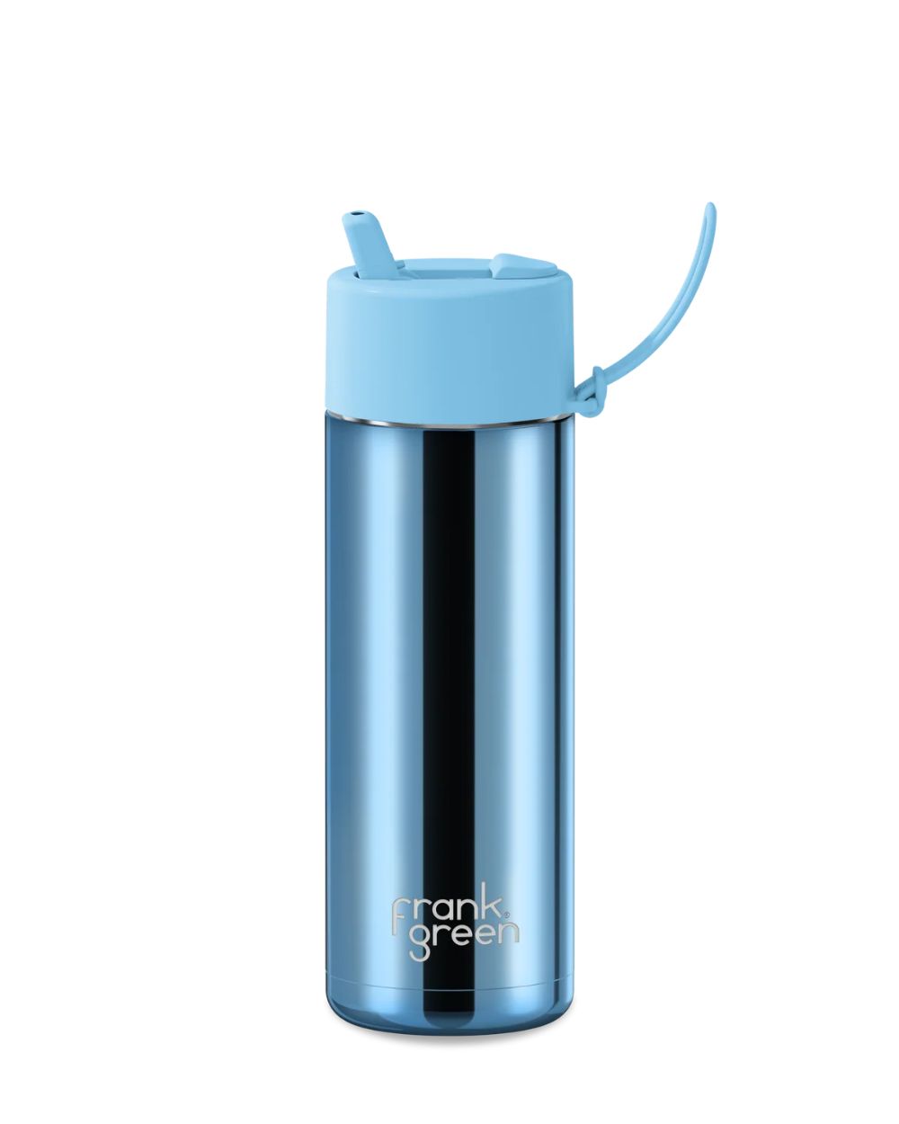 Chrome Ceramic Reusable Bottle 20oz - Lightblue