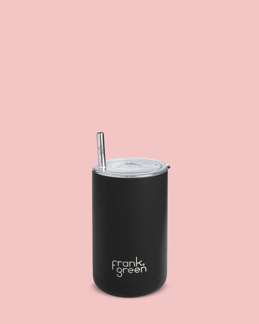 Iced Coffee Cup with Straw Midnight