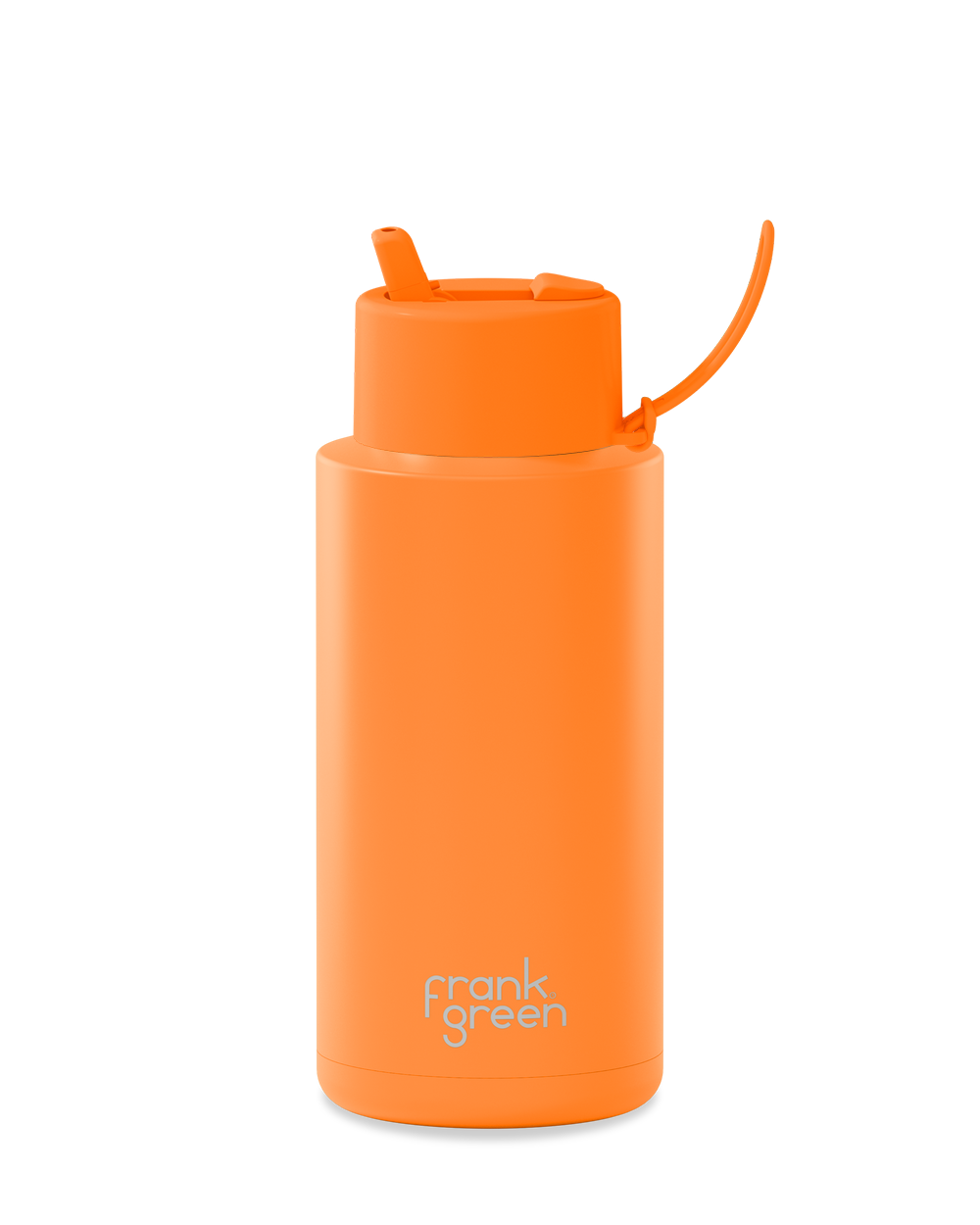 Ceramic Reusable Bottle Neon Orange