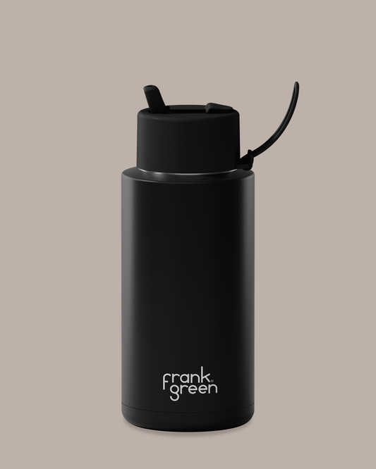 Ceramic Reusable Bottle Midnight Black