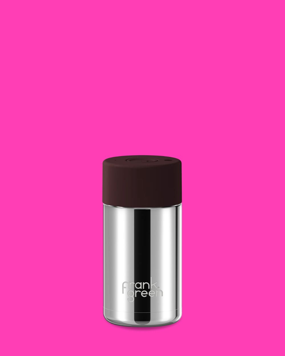 Chrome Ceramic Reusable Cup 12oz - Silver