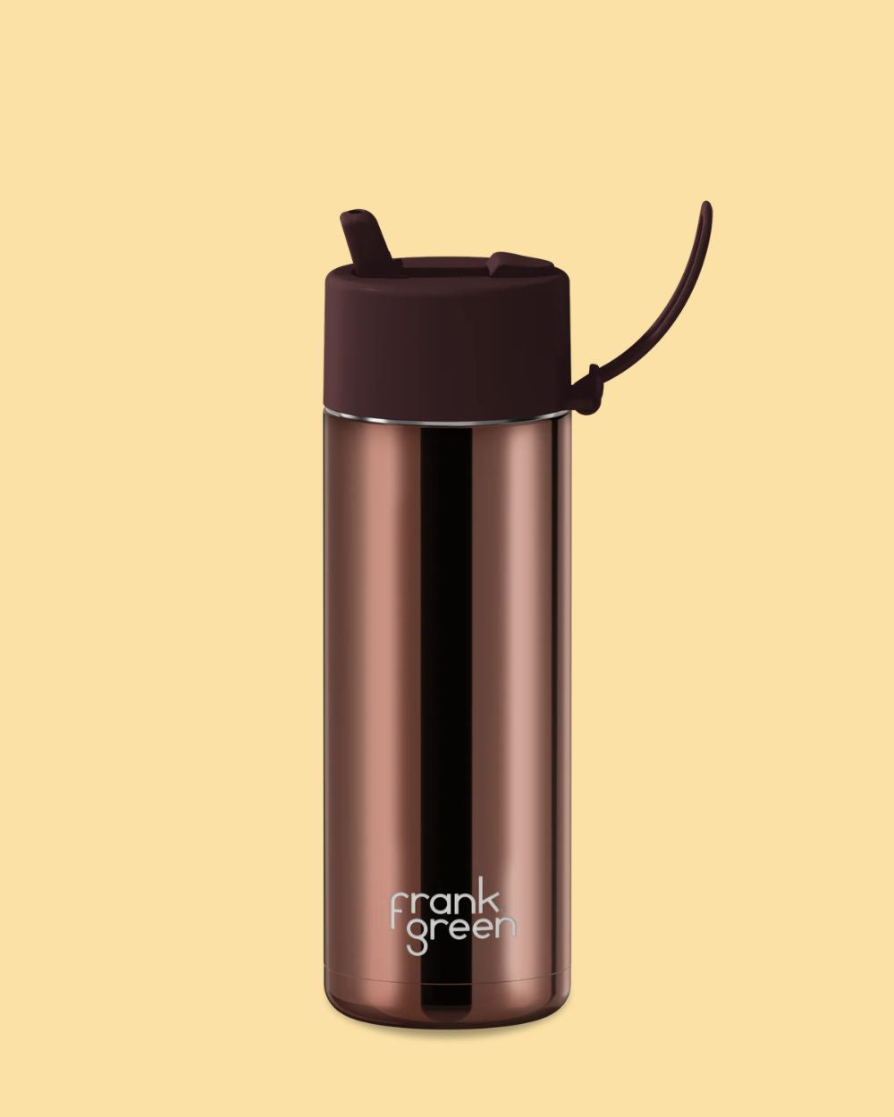 Chrome Ceramic Reusable Bottle 20oz - Chocolate