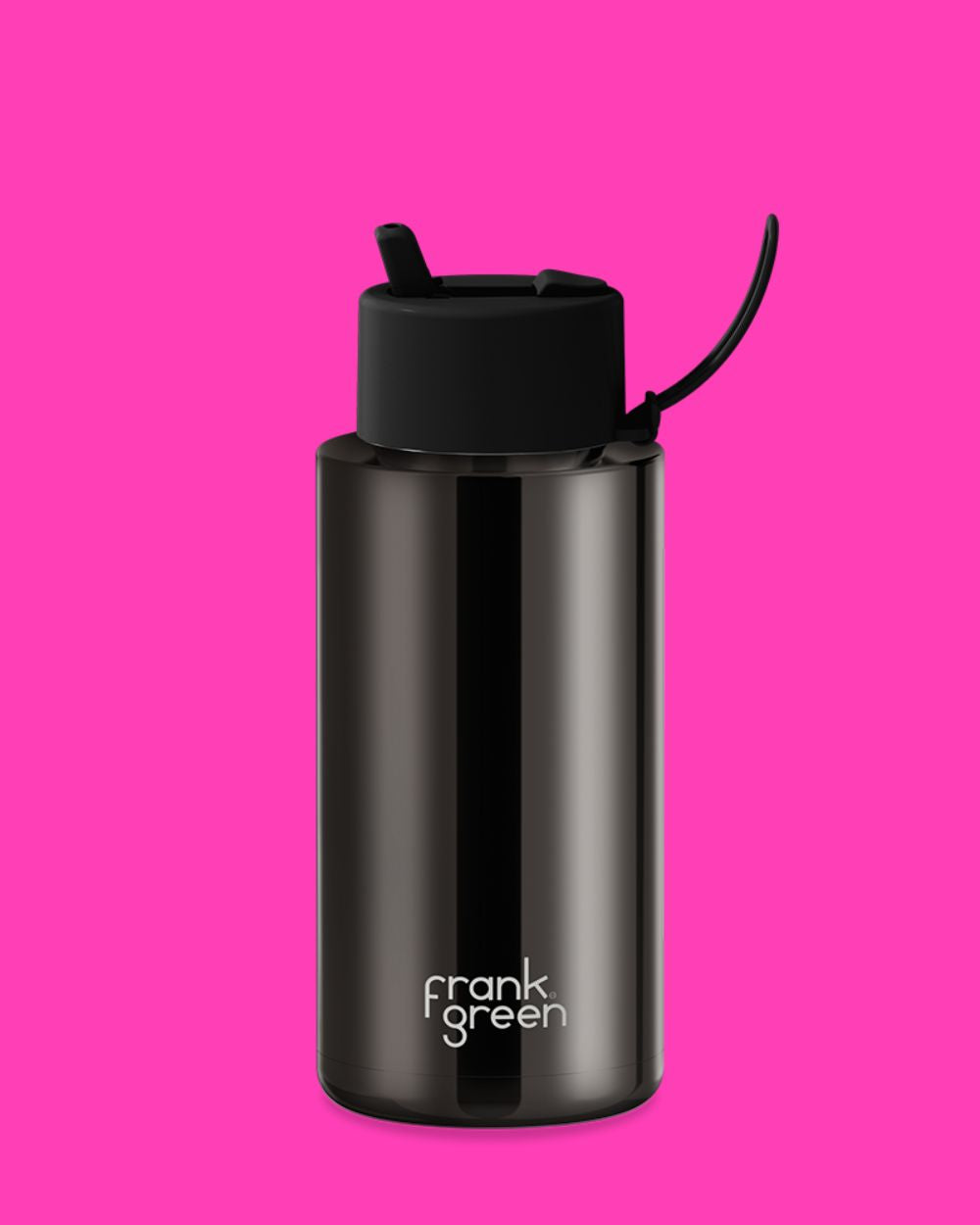 Chrome Ceramic Reusable Bottle 34oz - Shadow