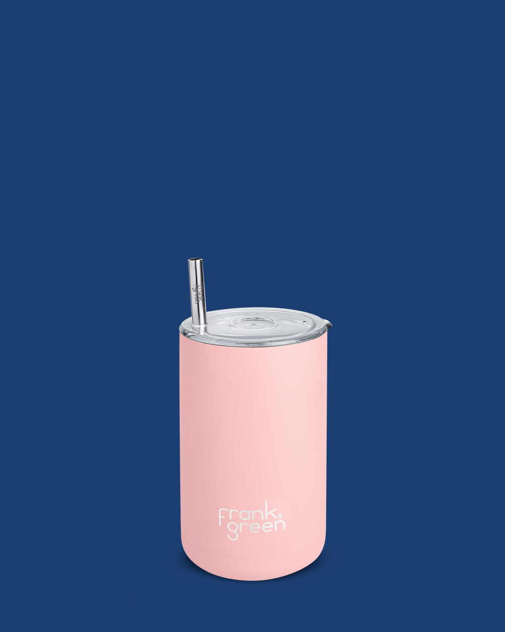 Iced Coffee Cup with Straw Blushed