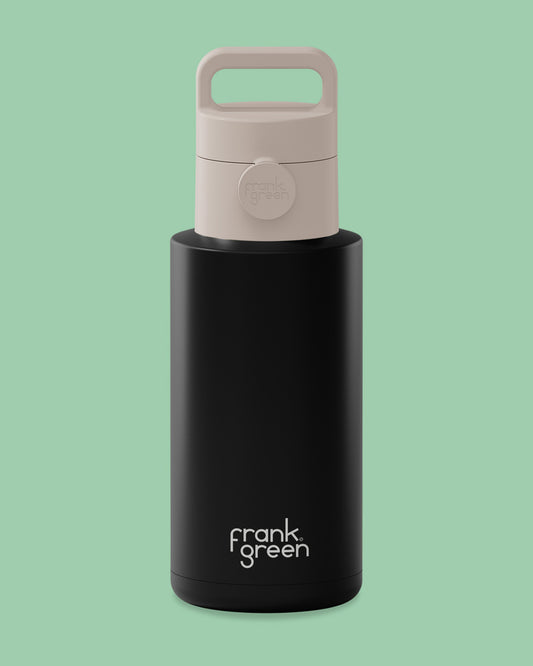Ceramic Reusable Bottle 34oz (Grip & Sip Lid)