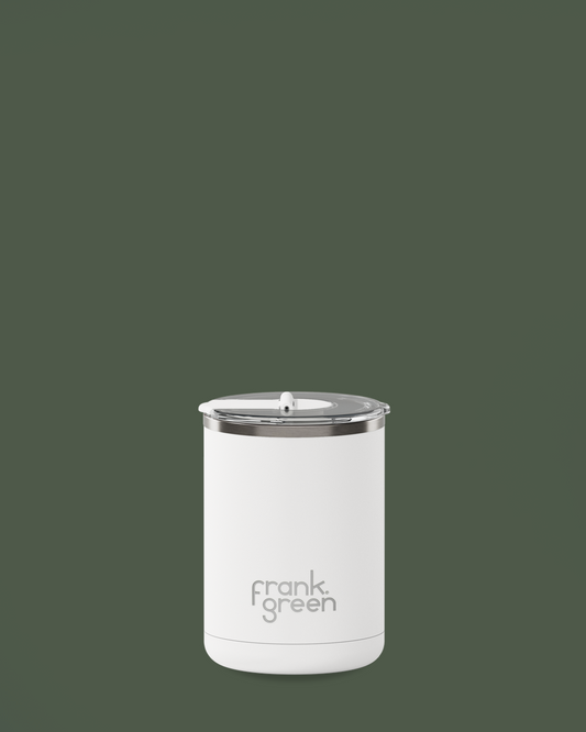 Ceramic Coffee Cup with Hinged Lid Cloud