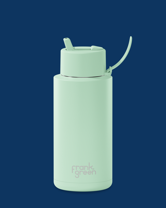 Ceramic Reusable Bottle Mint Gelato